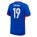 Maillot de foot France Youssouf Fofana #19 Domicile vêtements Europe 2024 Manches Courtes